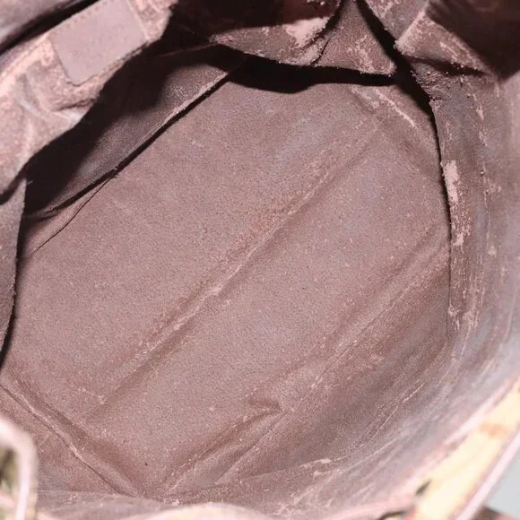 Authentic Burberrys Nova Check Shoulder Bag PVC Beige Gold - Picture 3 of 16